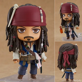 Anime Q Versija Pirates Of The Caribbean: On Stranger Tides Jack Sparrow 1557# PVC Veiksmų Skaičius, Surinkimo Modelį, Žaislų, Dovanų 10cm