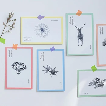 30pcs gyvūnų pieštuku eskizas dizaino kortelės multi-naudoti kaip Scrapbooking šalies kvietimu PASIDARYK pats Apdailos dovanų kortelės pranešimą kortelės atvirukas