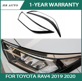 Rėmo Lipdukas Eksterjero Reikmenys, Automobilių Optikos Priekinių žibintų Lemputė, priekinis žibintas Padengti Trim tinka Toyota RAV4 2019 2020
