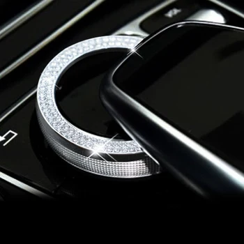 Deimanto Stiliaus Centro Mygtuką Žiedas Dangtelis Apdaila Mercedes-Benz GLC Klasės X205 16-17 & C Klasės W205 15-17 & E Klasės W213 2017