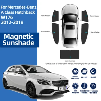 Mercedes Benz A Klasės W176 2012-2018 Priekinis Stiklas Automobilių Skėtį Nuo Saulės Skydas Galinio Šoninio Lango Saulė Pavėsyje Skydelis Magnetinio Užuolaidų
