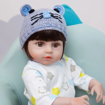 Gražus Visas Silikono Reborn Baby Boy Lėlės 48 CM Nepakartojamas Dizainas Žaislai Rankų darbo Lėlės 