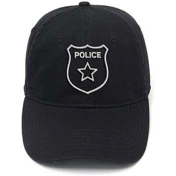 Lyprerazy Policijos Ženklelį Plauti Medvilnės Reguliuojamas Vyrai Moterys Unisex Hip-Hop Kietas Pulko Spausdinimo Beisbolo Kepuraitę