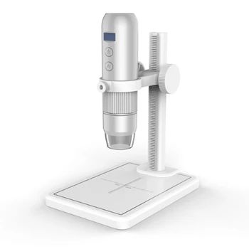 Belaidžio Kišeninis Skaitmeninis Mikroskopas 1000X Nešiojamas USB Wifi Mikroskopai MS4 didinamasis stiklas Su 8 LED Stendas