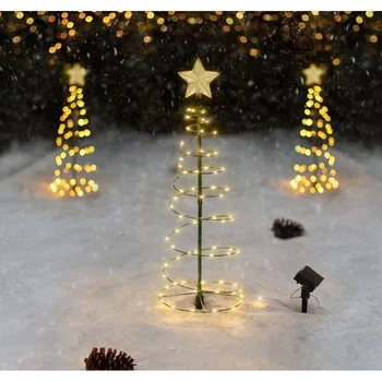 Saulės Metalo LED Kalėdų Medžio Apdaila String Žibintai Atostogų Dekoro Ornamentą Ekologinio Draugiškas Puiki Dovana 2022