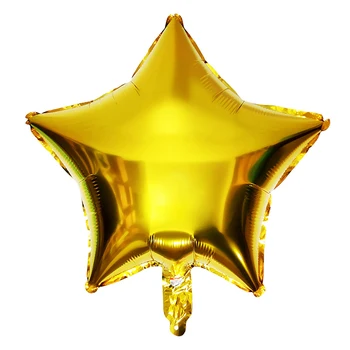 18inch Aukso Pentagram Balionas Star Aliuminio Folija Balionai Baby Happy Birthday Vestuvių Puošybos Festivalis Dekoro Spalvingų Balionų