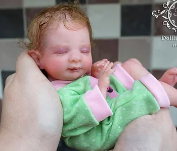 NPK 8inch Mini Lėlės Reborn rinkinio Wynter Pasakų Kūdikį Patogu Lėlės Dalių, kurių Kūno Švieži Spalva