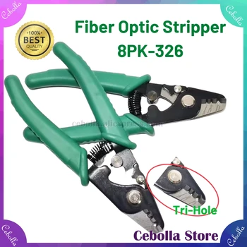 Optinio pluošto Striptizo 8PK-326 apkabos, FIber Wire stripper 8PK-326 Tri-Hole 8PK-326 FTTH Pluošto nuėmimo replės 1pcs Nemokamas Pristatymas