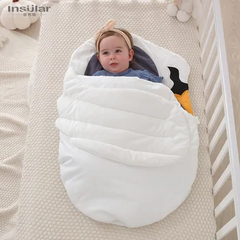 Šiltas kūdikio miegmaišis cuddling antklodė Baby miegmaišį oro kondicionavimo sistema antklodė 0-18 mėnesių