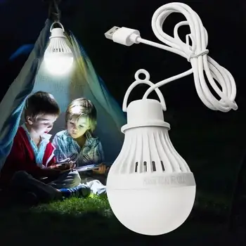 USB Lemputė Naudinga Karščiui Atsparaus 6500K Naktį Žvejybos, Medžioklės Avarinė Lemputė, LED Stovyklavimo Reikmenys