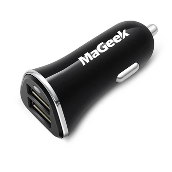 MaGeek Dvigubas USB Automobilinis Įkroviklis 24W 4.8 Mobiliojo Telefono Įkroviklį 