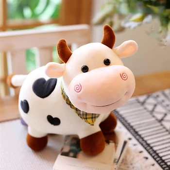 Animacinių Filmų Šypsena Pliušinis Karvė Pliušiniai Žaislai Iškamša Žaislų Mergaitėms Medvilnės Gyvūnų Pliušinis Lėlės Užpildyti Namų Puošybai Gimtadienio Dovana