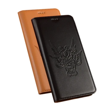 Natūralios Odos Magnetinio Uždarytas Flip Cover Case Sony Xperia L4/Sony Xperia L3/Sony Xperia L2 Telefono Krepšys, Kortelė Kišenėje Stendas