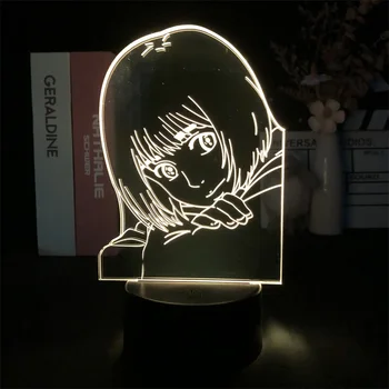3D naktinė lempa Ataka Titan Armin Arlert Anime, Manga, Miegamojo Dekoro Mielas Gimtadienio Spalvinga Dovana LED Lempos Vaikas Gražių Metu