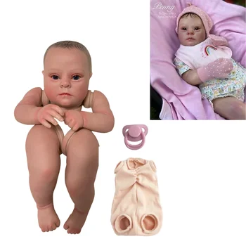 3D Tapybos Rinkinio Reborn Baby Doll, Pelėsių Plaukų Ir Blakstienų Pridėti Magnetas Mėlyna Venų realesnis 21inch