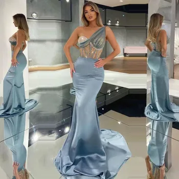 Naujausias 2023 Vieną petį Oficialų Prom Dresses Prabanga Mermaid Dress Užsakymą Šalis Suknelė Pokylių Chalatas de Bal
