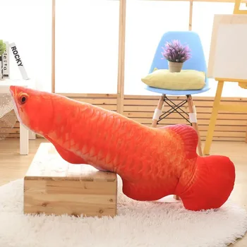 naujas pliušinis raudona žuvis, įdaryti žaislas Arowana dizaino pagalvė dovana, apie 60cm 104